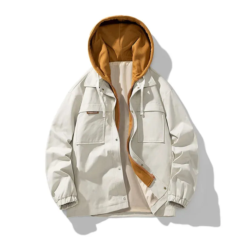 3Leaves Men Windbreaker Hoodie