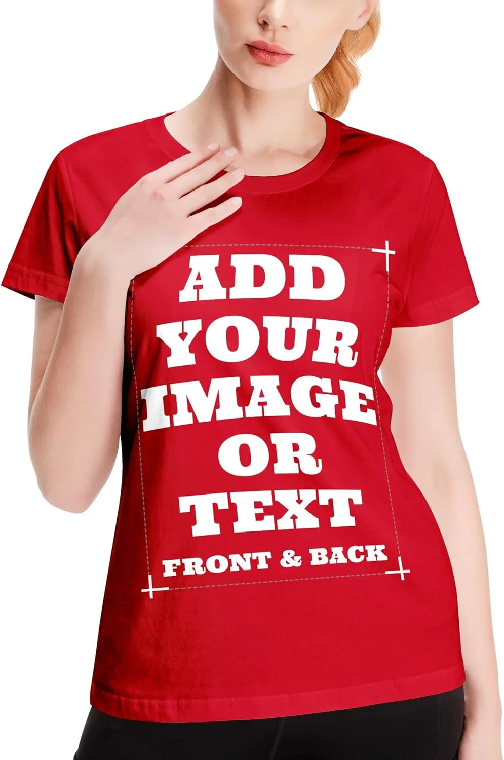 Custom Shirts for Men & Women, Customized Personalized Tshirts, Design Your Own Shirts Front & Back