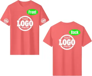 Custom T Shirts with YourText Logo Photo Personalized T Shirts Custom Shirt Design Your Own Custom Tee Shirt