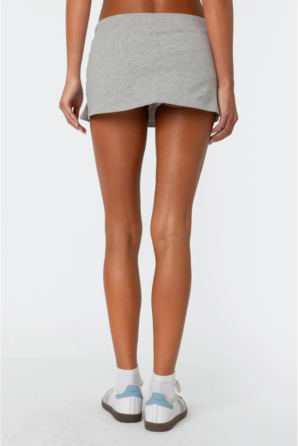 Mini Skorts for Women - Sexy Drawstring Mid Waist Side Split Y2K Bodycon Pencil Mini Skirt with Shorts