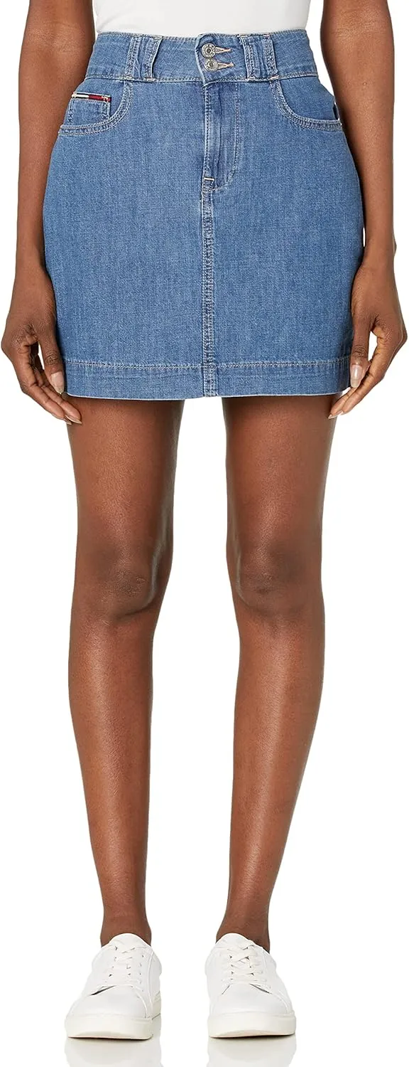 Tommy Hilfiger Women's Short Mini Jean Skirts